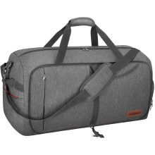 Travel Duffel Bag, Foldable Weekender Bag with Shoes Compartment